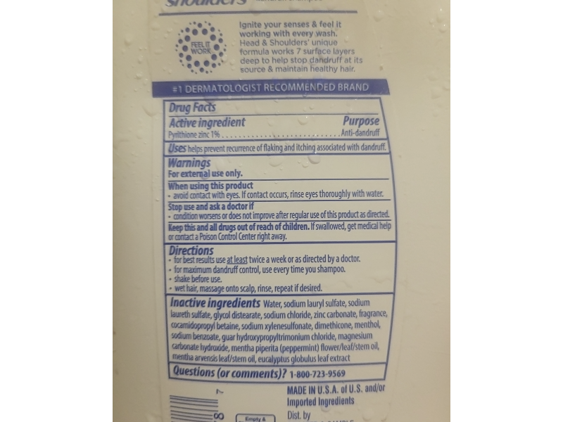 Head & Shoulders Itchy Scalp Care Daily Dandruff Shampoo, Eucalyptus, 28.2 fl oz/835 mL