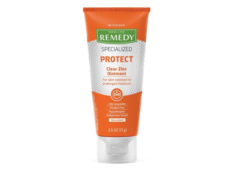 Medline Remedy Specialized Protect Ointment, Clear Zinc, 2.5 oz/71 g