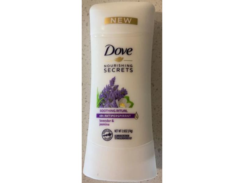 Dove Nourishing Secrets Antiperspirant Deodorant Stick, Lavender And Jasmine, 2.6 oz / 74 g