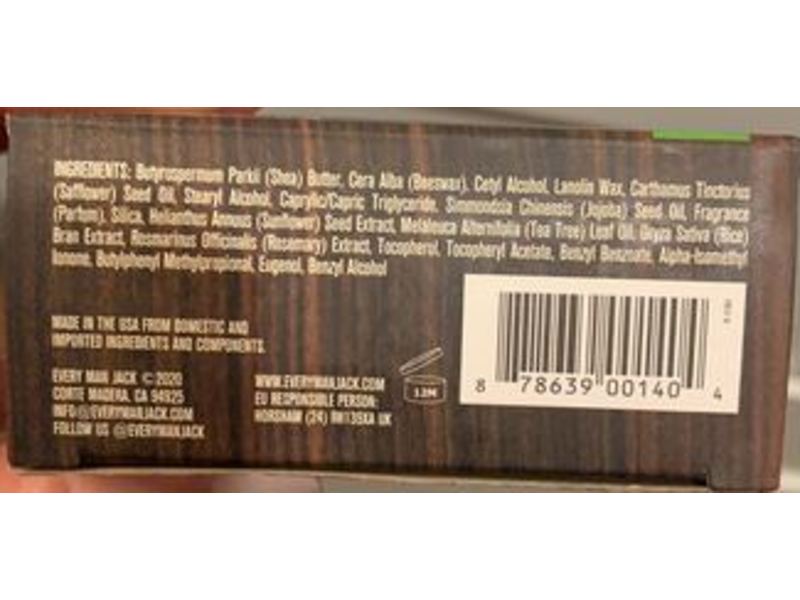 Every Man Jack Grooming Beard Balm, Sandalwood, 2 oz/56 g