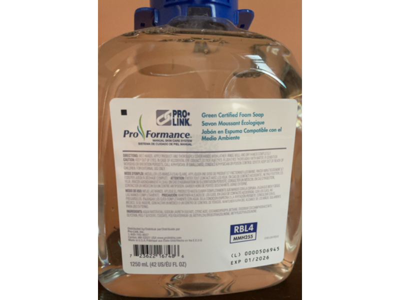 Pro Formance Foam Soap, 42 fl oz/1250 mL