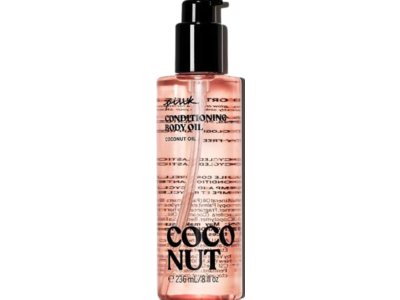 Victoria's Secret Pink Conditioning Body Oil, Coconut, 8 fl oz/236 mL