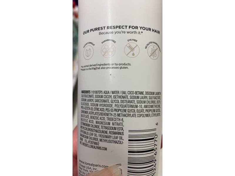 L'Oreal Paris Ever Pure Simply Clean Shampoo, Sulfate-Free, Essential Oil, 8.5 fl oz/250 mL