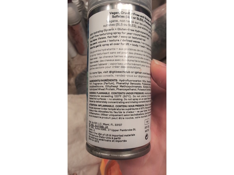 Igk Beach Club Volumizing Texture Spray, 1.7 oz/73 g