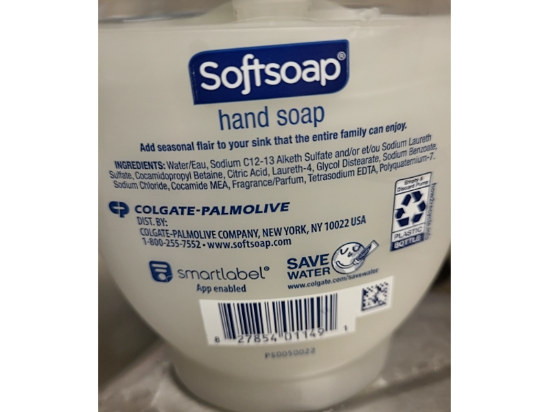 Softsoap Snow Palace Liquid Hand Soap, Peppermint Scent, 75 fl oz/221 mL