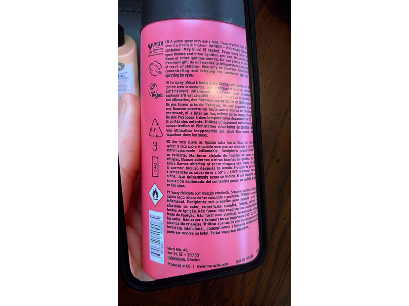 Maria Nila Extreme Spray, Hold, 3.0 oz/100 mL