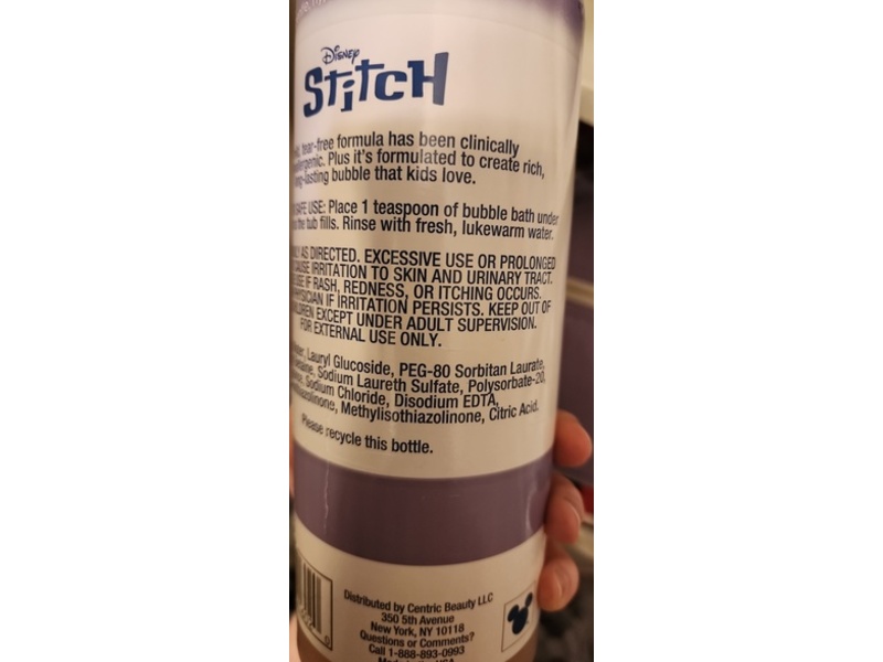 Happy Bubble Disney Stitch Bubble Bath, Tropical Sugar, 32 fl oz/946 mL