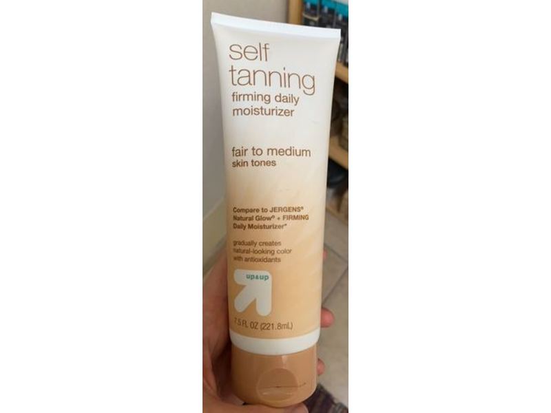 Up & Up Self Tanning Firming Daily Moisturizer, Fair To Medium, 7.5 fl oz/221.8 mL