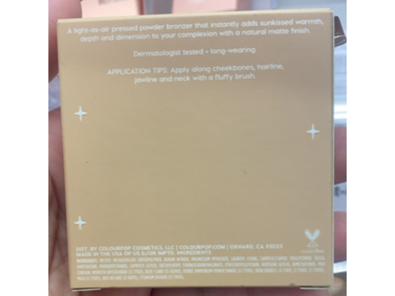 Colourpop Pressed Powder Bronzer, Silver Strand Beach, 0.21 oz/6.0 g