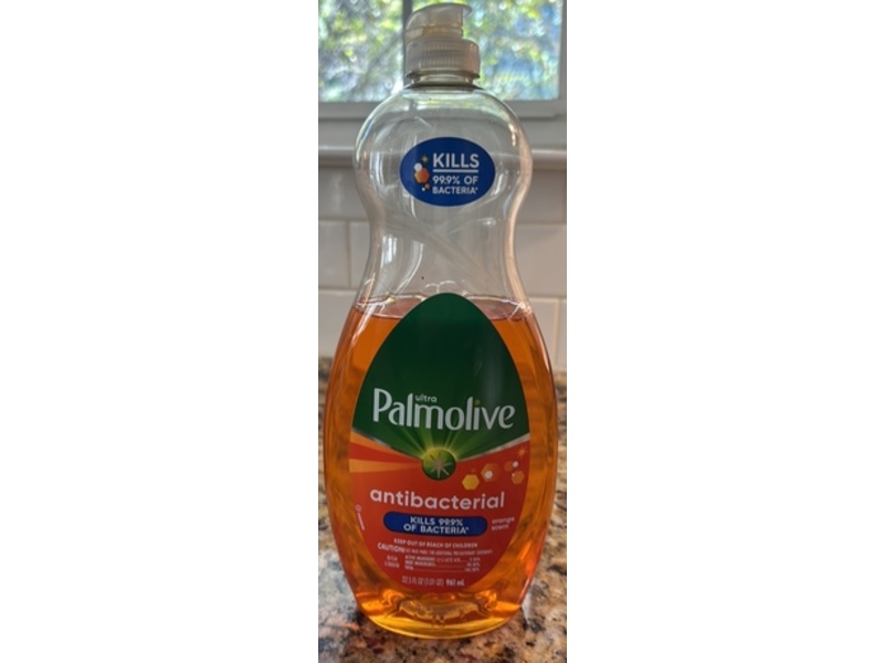 Palmolive Ultra Antibacterial Dish Liquid, Orange Scent, 32.5 fl oz/961 mL