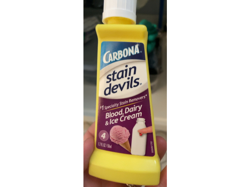 Carbona Stain Devils Stain Remover, Blood + Dairy & Ice Cream, 1.7 fl oz/50 mL