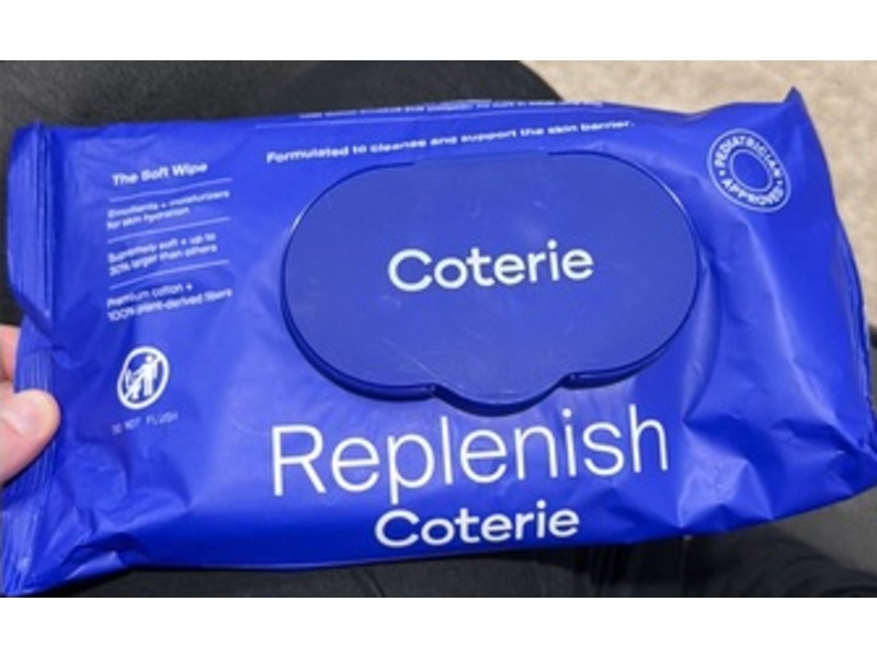 Coterie Replenish The Soft Wipe, 56 Count, Pack Of 16