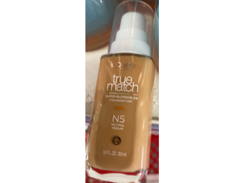 L'Oreal Paris Cosmetics True Match Super Blendable Foundation, N5, Medium, SPF 1,1 fl oz/30 mL