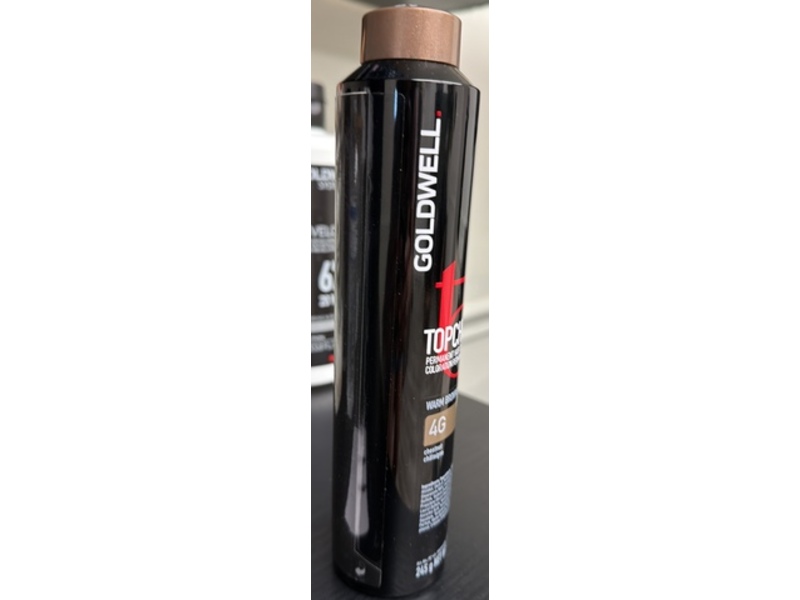 Goldwell Topchic Warm Browns Permanent Hair Color, 4G Chestnut, 8.6 oz/245 g