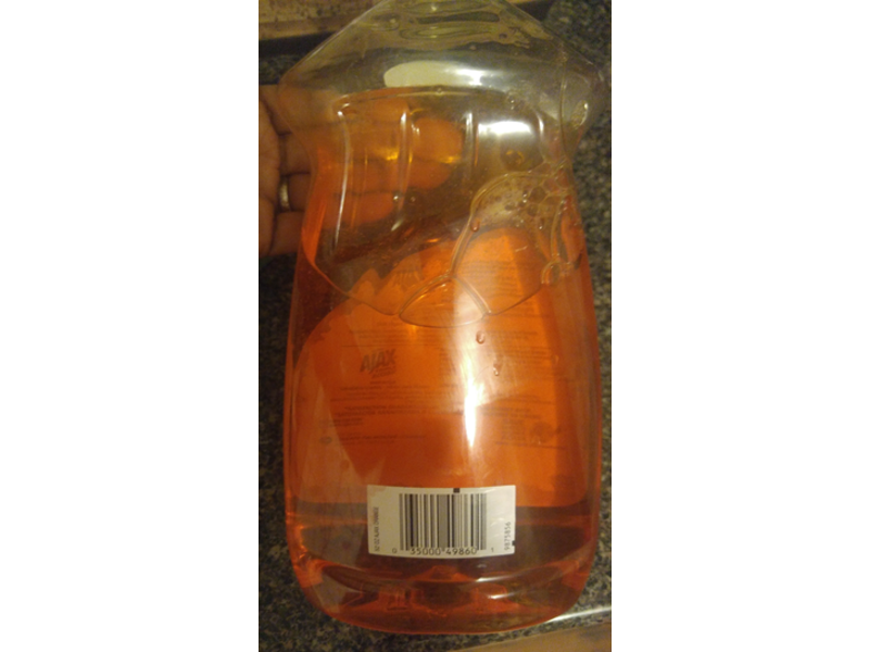 Ajax Ultra Triple Action Dish Liquid, Orange, 52 fl oz/1.53 L, Pack Of 6