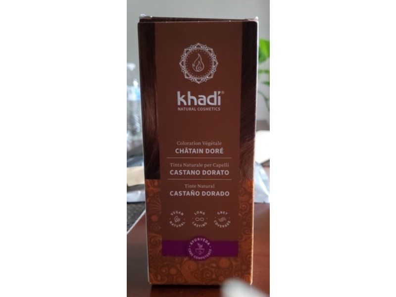 Khadi Herbal Hair Color, Golden Brown, 3.5 oz/100 g