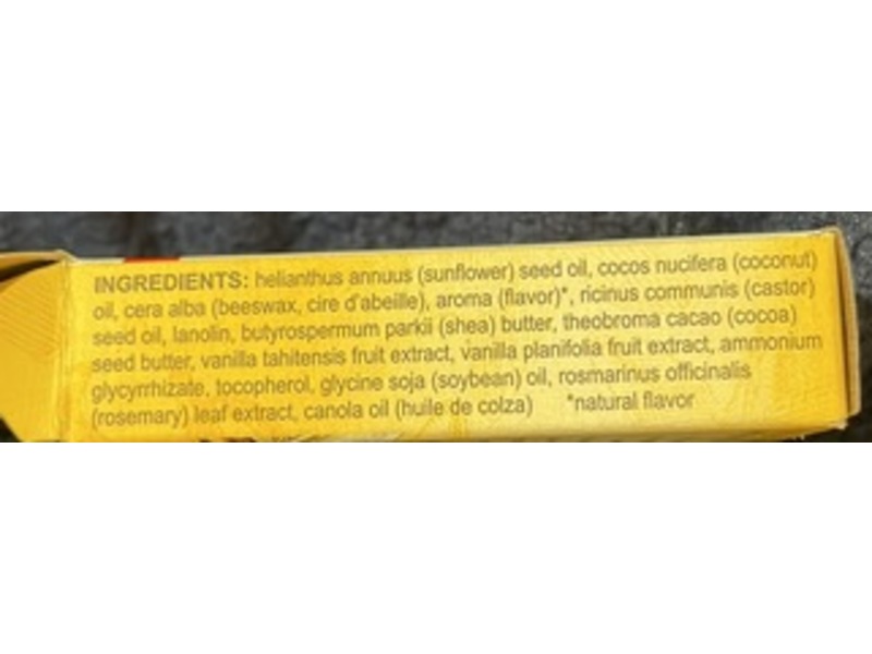 Burt's Bees Moisturizing Lip Balms, Vanilla Bean, 0.30 fl oz/8.50 g, Pack Of 2