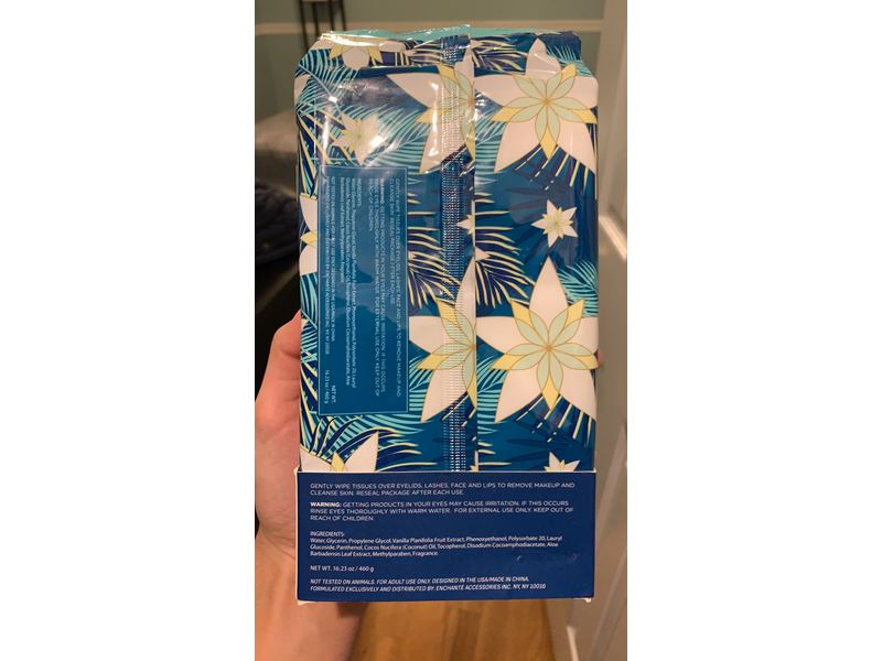 Body Prescriptions Vanilla Coconut Oil Facial Cleansing Wipes, 60 Count