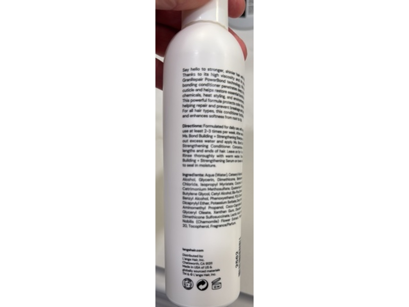 L'ange Ms. Bond Building + Strengthening Conditioner, 8 oz/236 mL