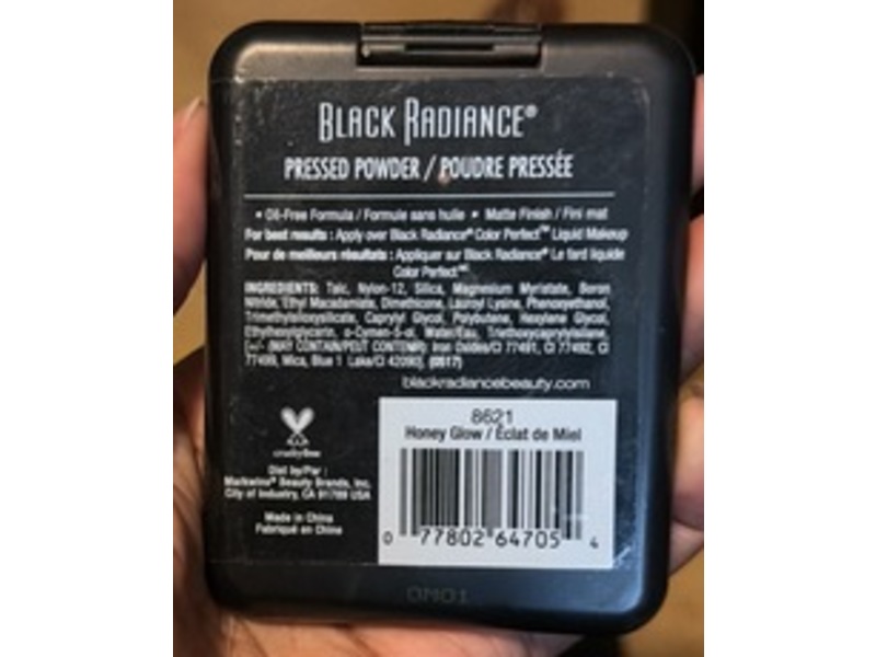 Black Radiance Pressed Powder, 8621 Honey Glow, 0.28 oz/7.8 g