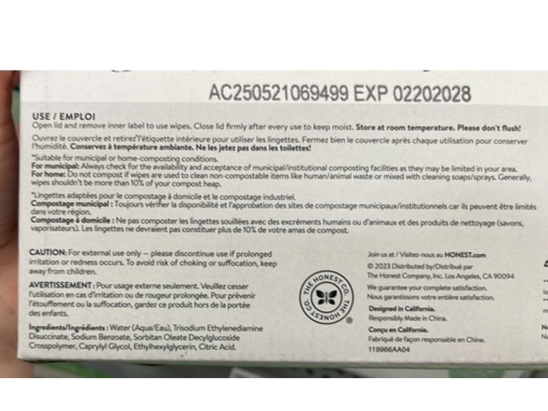 The Honest Company Sensitive Clean Conscious Wipes, Balance Blues, Fragrance Free, 288 Count