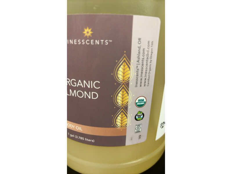 Inesscents Organic Almond Body Oil, 3.785 L