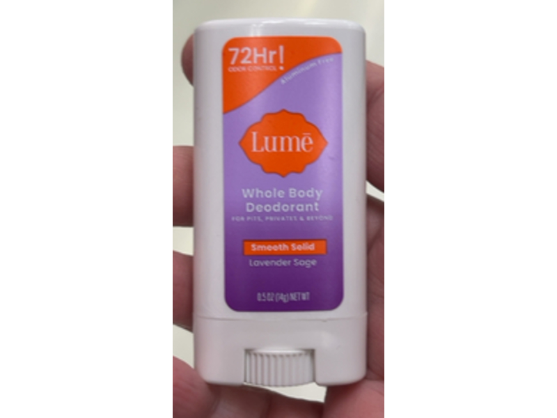 Lume Whole Body Deodorant, Lavender Sage, 0.5 oz/14 g