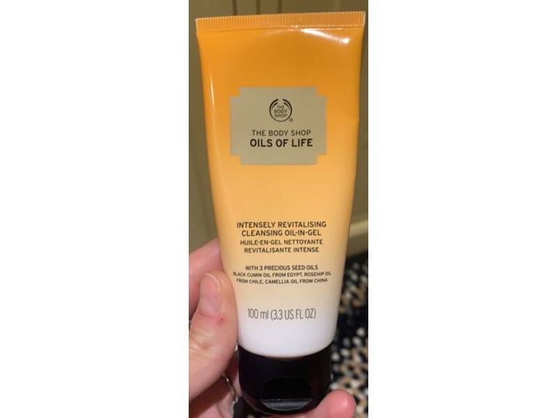 The Body Shop Oils Of Life Cleansing Oil-In-Gel, Intensely Revitalising, 3.3 fl oz/100 mL