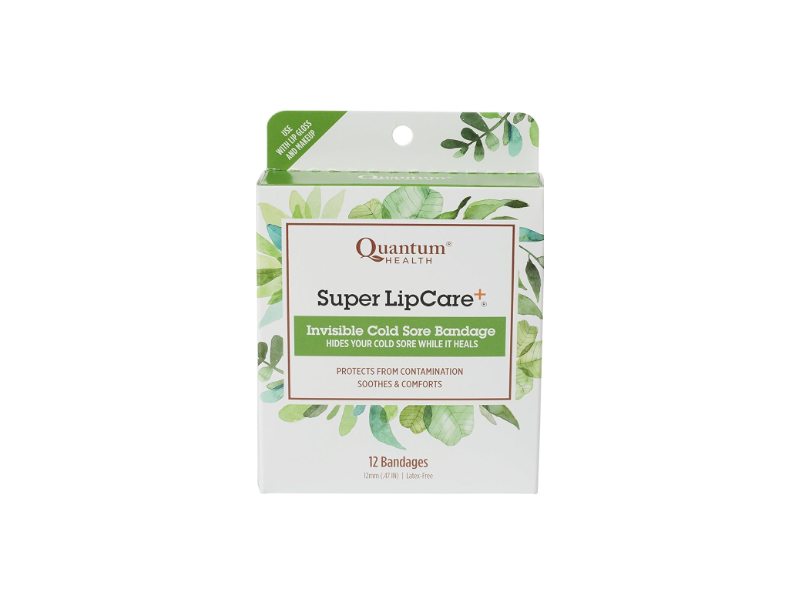 Quantum Health Super LipCare+ Invisible Cold Sore Bandages, 12 Count