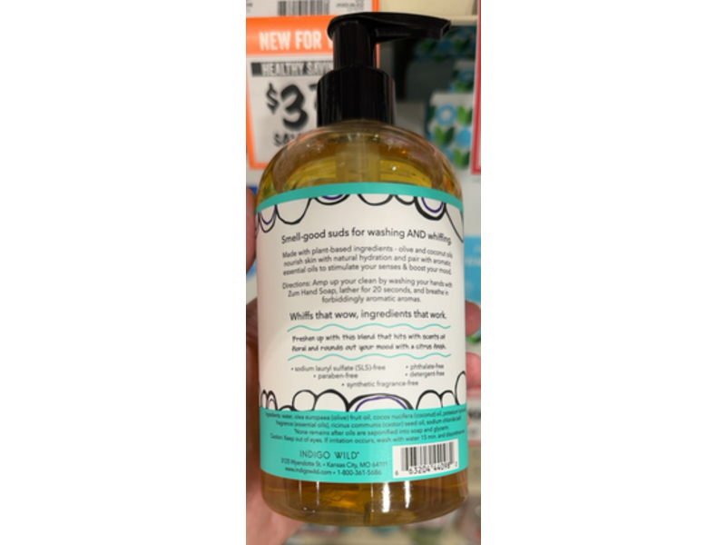 Zum Hand Soap, Sea Salt, 12 fl oz/354 mL, Pack Of 4