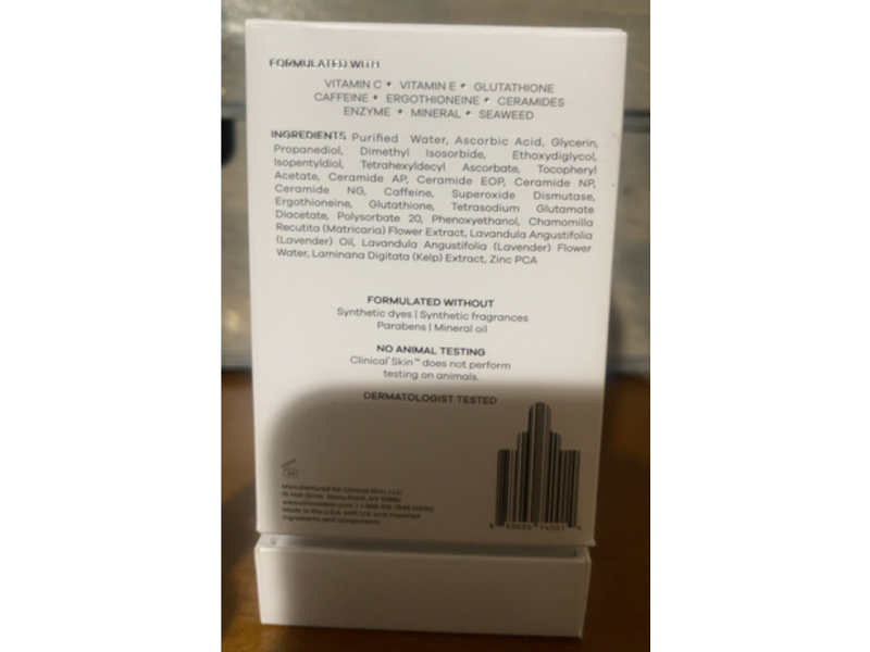 Clinical+ Skin Vitamin C Pro-Collagen Serum, 20% L-Ascorbic Acid, 1 fl oz/30 mL, 2 Count