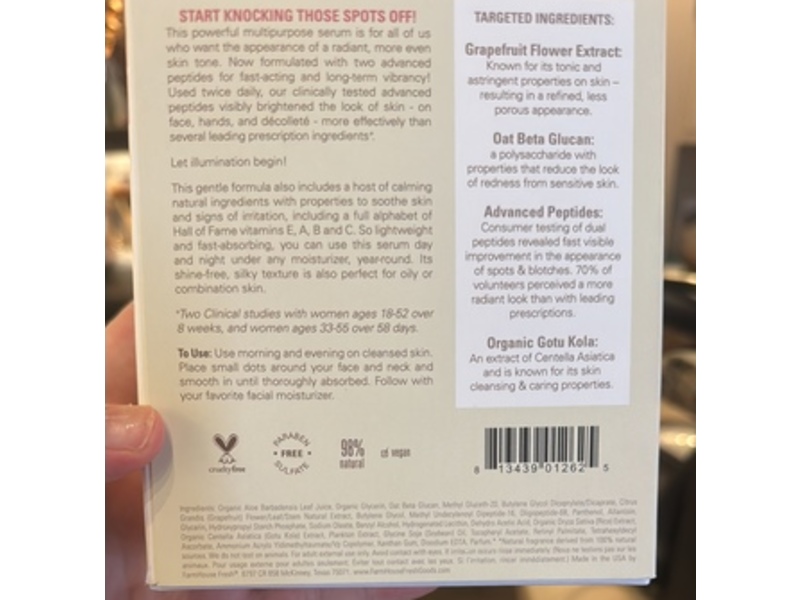 Farm House Eternal Light Vitamin Enhanced Serum, 1 fl oz/29 mL