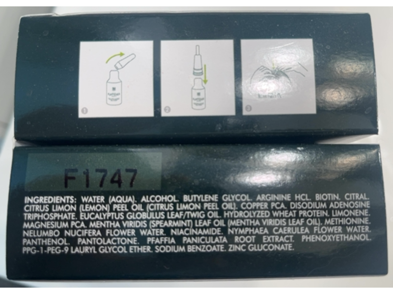 Rene Furterer Triphasic Reactional Concentrated Serum, Postpartum, Stress, 12 Count