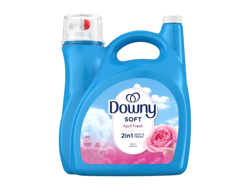 Downy 2 In 1 Soft & Fresh Fabric Softener, April Fresh, 257 Loads, 150 fl oz/4.45 L