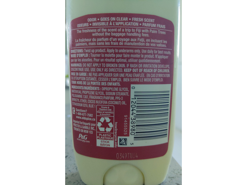 Old Spice Fiji Deodorant, Palm Tree, 85 g, Pack Of 3