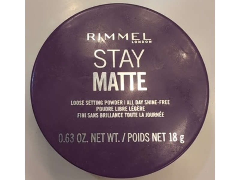 Rimmel Stay Matte Loose Powder, 001 Transparent, 0.63 oz/18 g