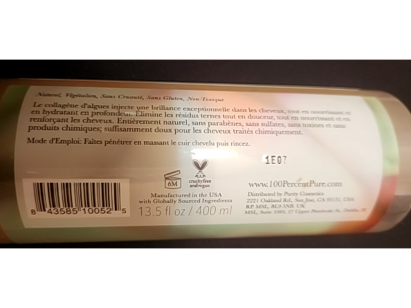 100 Percent Pure Glossy Locks Glossing Shampoo, 400 mL