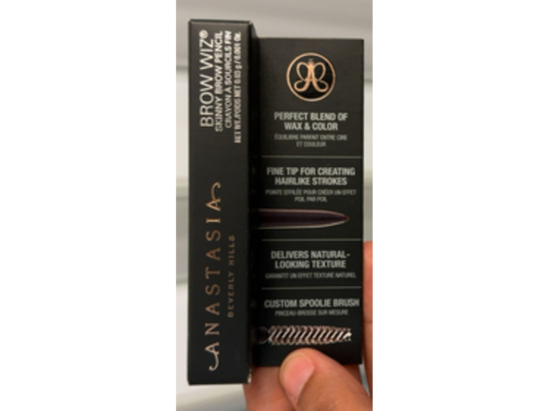 Anastasia Beverly Hills Brow Wiz Skinny Brow Pencil, Brown, 0.001 oz/0.03 g