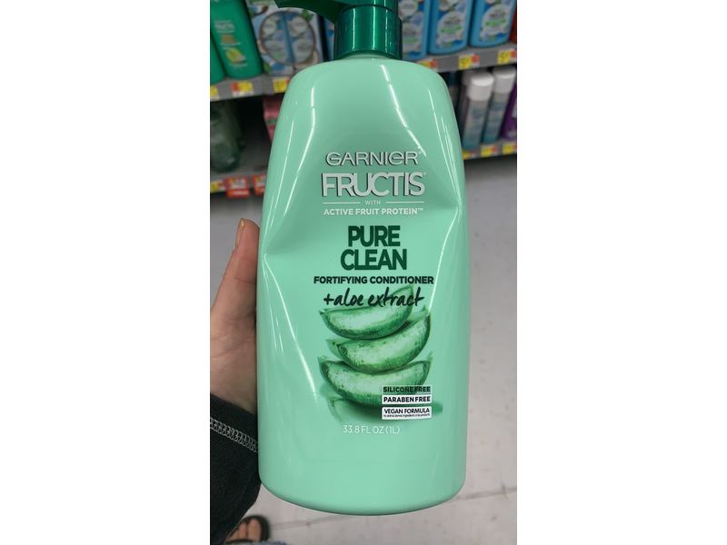Garnier Fructis Pure Clean Fortifying Conditioner, Aloe Extract, 33.8 fl oz/1 L