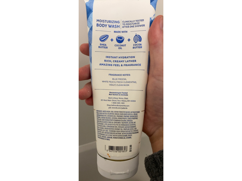 Bath & Body Works Gingham Moisturizing Body Wash, Shea Butter + Cocoa Butter, 10 fl oz/295 mL