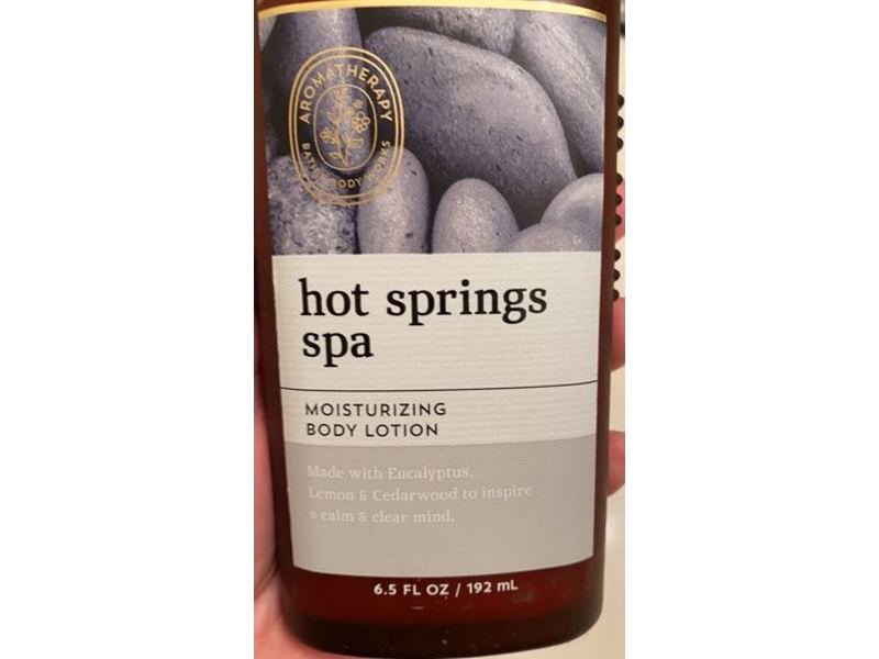 Bath and Body Works Hot Springs Spa Moisturizing Body Lotion, Eucalyptus, 6.5 fl oz/192 mL