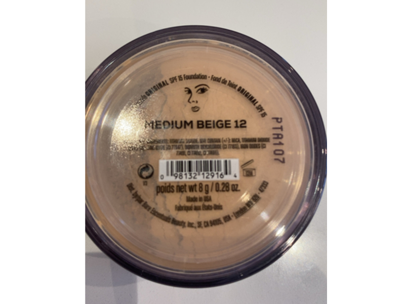 Bare Minerals Original Matte Foundation, Medium Beige 12, 0.28 oz/8 g