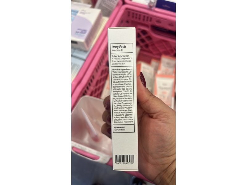 Nida Invisible Fit Sunscreen, SPF 50, 1.69 fl oz/50 mL
