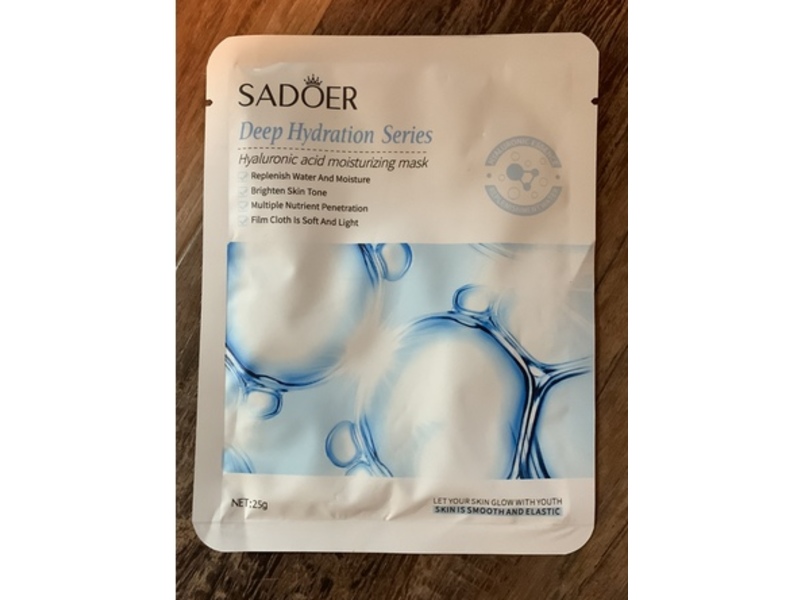 Sadoer Deep Hydration Series Hyaluronic Acid Moisturizing Mask, 25 g
