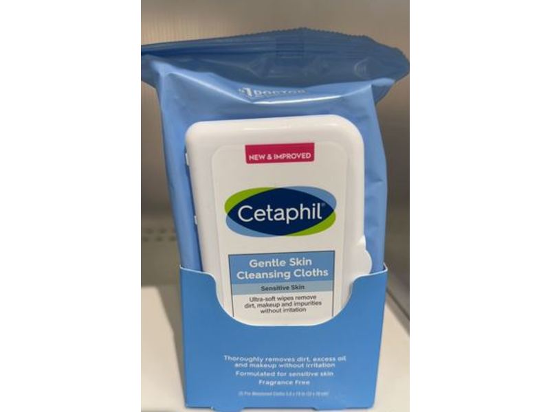 Cetaphil Gentle Skin Cleansing Cloths, Sensitive Skin, 25 Count