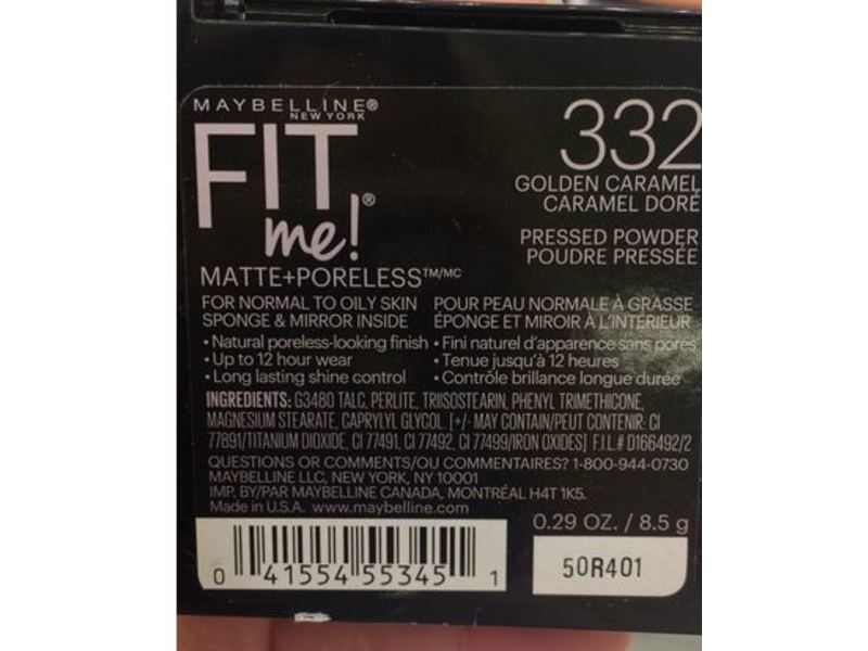 Maybelline New York Fit Me Matte + Poreless Face Powder, Golden Caramel, 0.28 oz/8.5 g