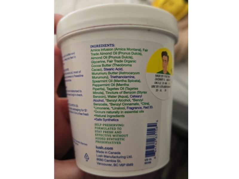 Lush Peppermint Foot Lotion, 7.9 oz/225 g