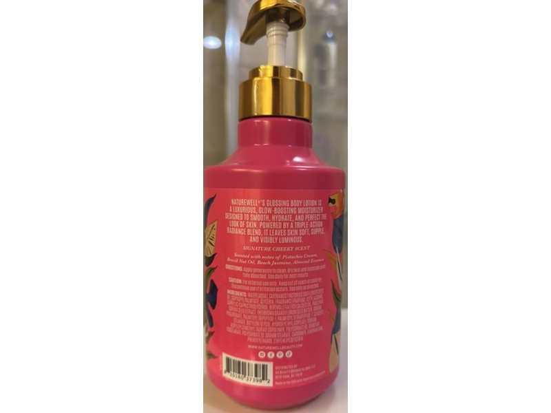 NatureWell Glossing Body Lotion, Brazilian Nut Oil, 20 fl oz/591 mL.