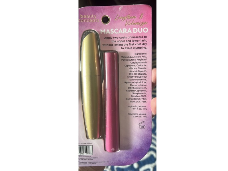 Beauty Concepts Extreme Ultra Drama Lengthen & Volumize Mascara, Jet Black, 0.14 fl oz/ 4 mL