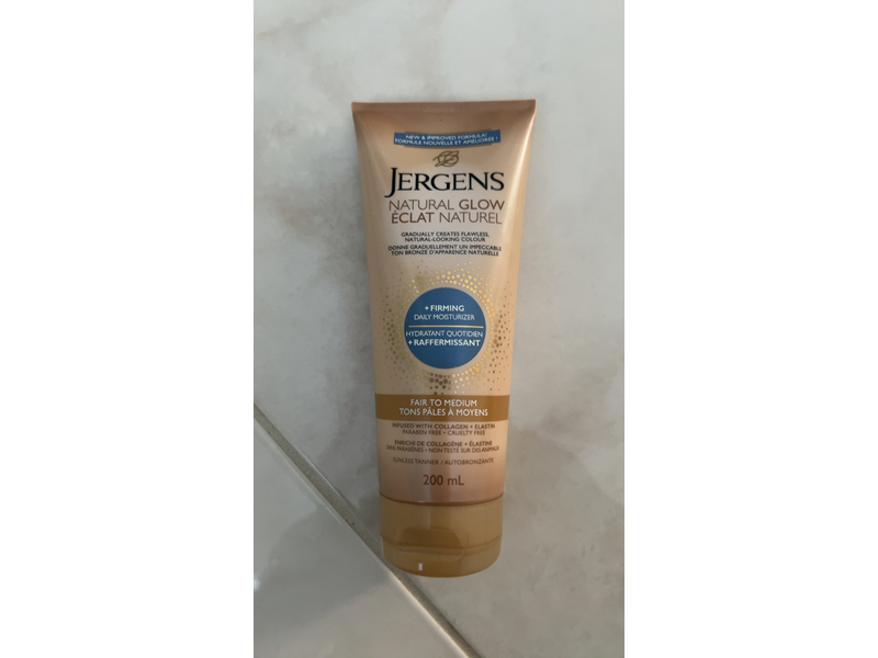 Jergens Natural Glow Firming Daily Moisturizer, Self Tanner Body Lotion